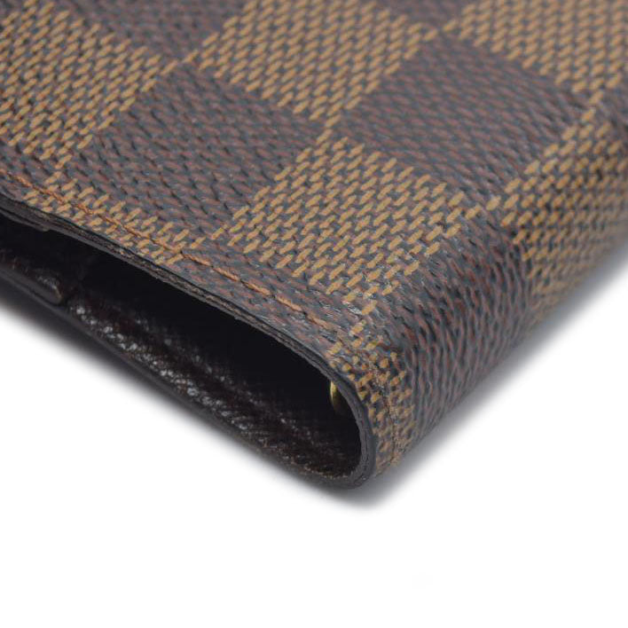 Louis Vuitton  Damier Ebene Small Ring Agenda Cover CA1002
