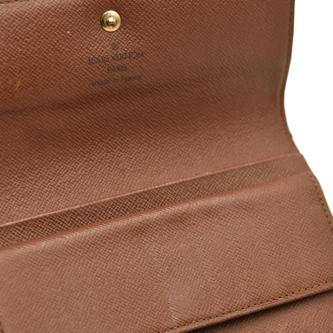 Louis Vuitton  Monogram Porte Tresor Etui Papiers Wallet SP0023