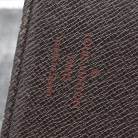 Louis Vuitton  Damier Ebene Small Ring Agenda Cover CA1002