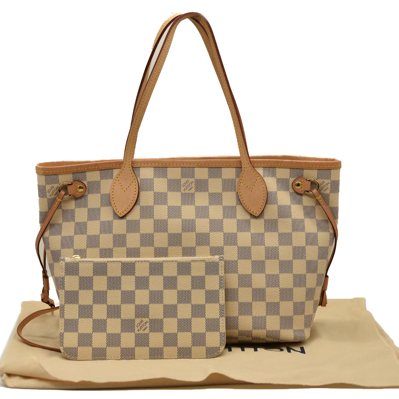 LOUIS VUITTON  Damier Azur Neverfull PM RFID