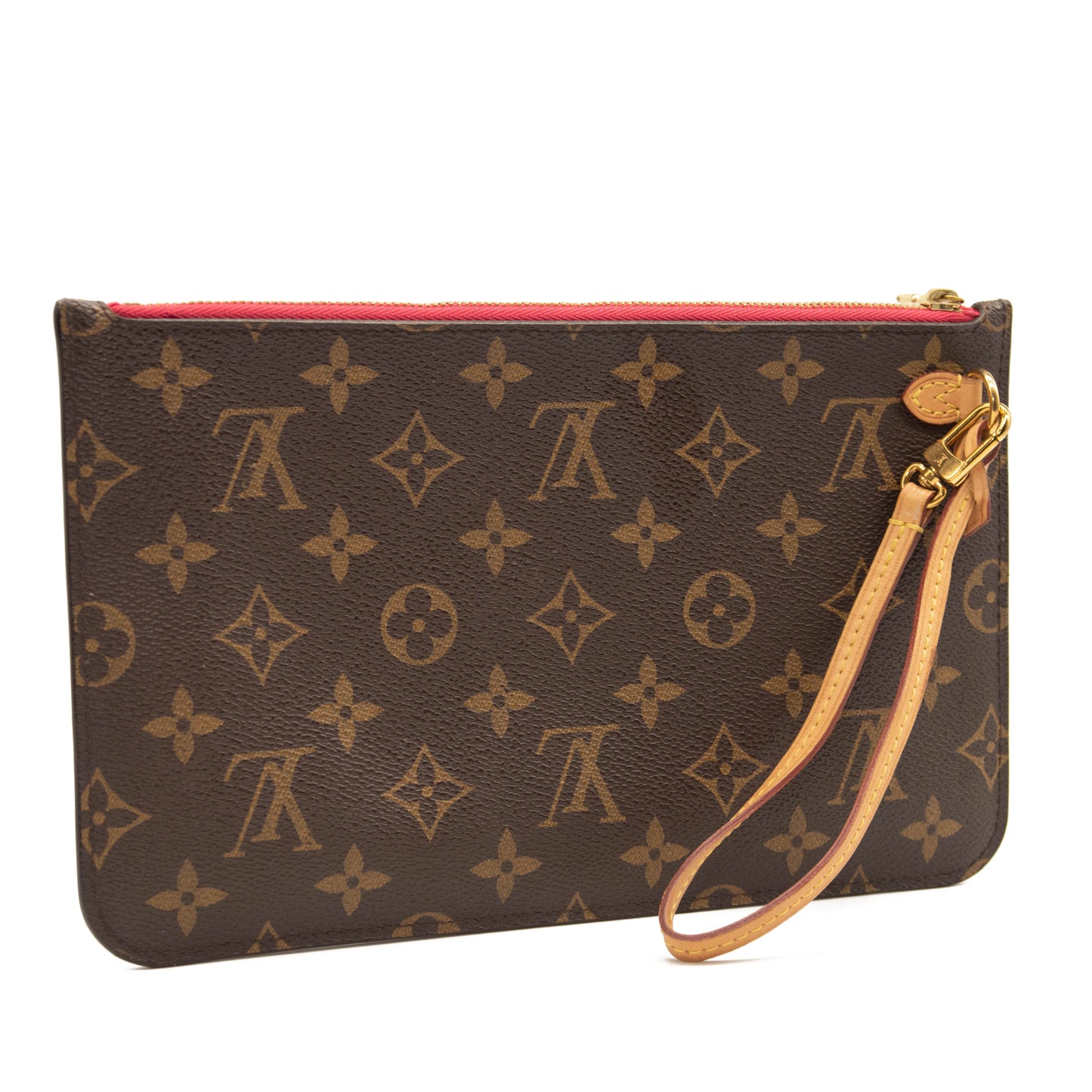 Used Louis Vuitton Monogram Neverfull MM GM Pochette Pivoine