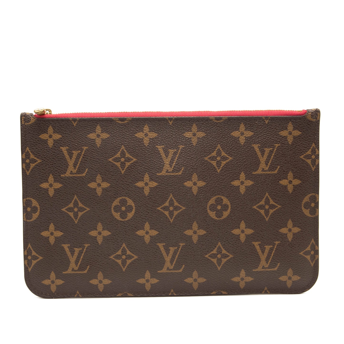 Used Louis Vuitton Monogram Neverfull MM GM Pochette Pivoine