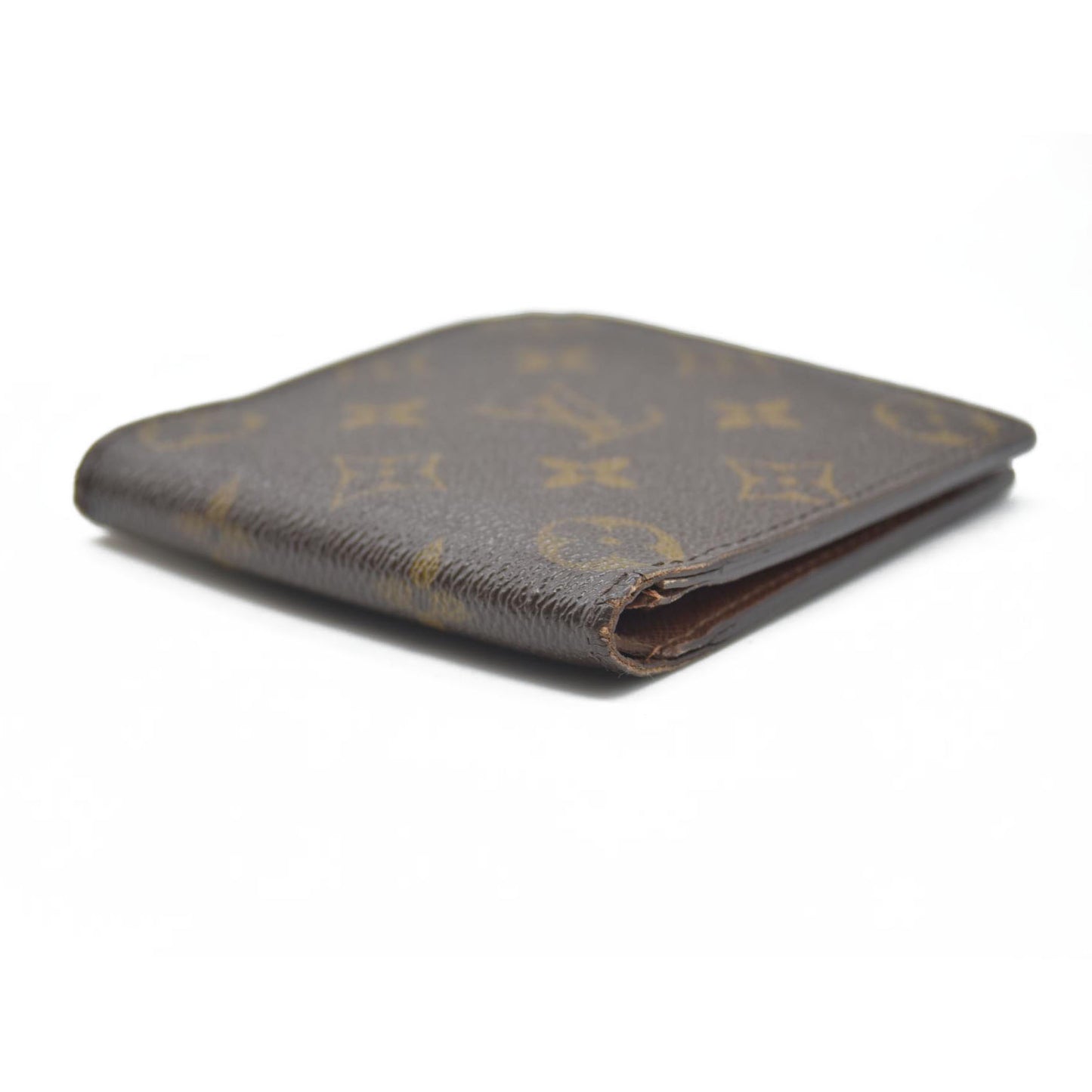 $545 Louis Vuitton Monogram Bifold Marco Wallet CA0035 CONSIGNMENT 2005