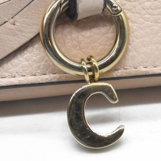 $495 Chloe Alphabet Leather Bifold Long Wallet