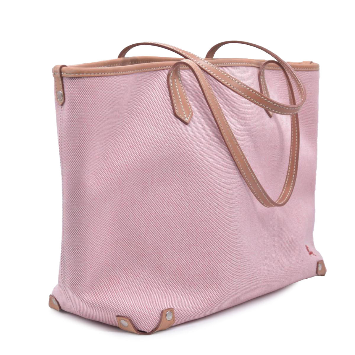 Burberry Blue Label Pink Canvas Tote Bag CONSIGNMENT