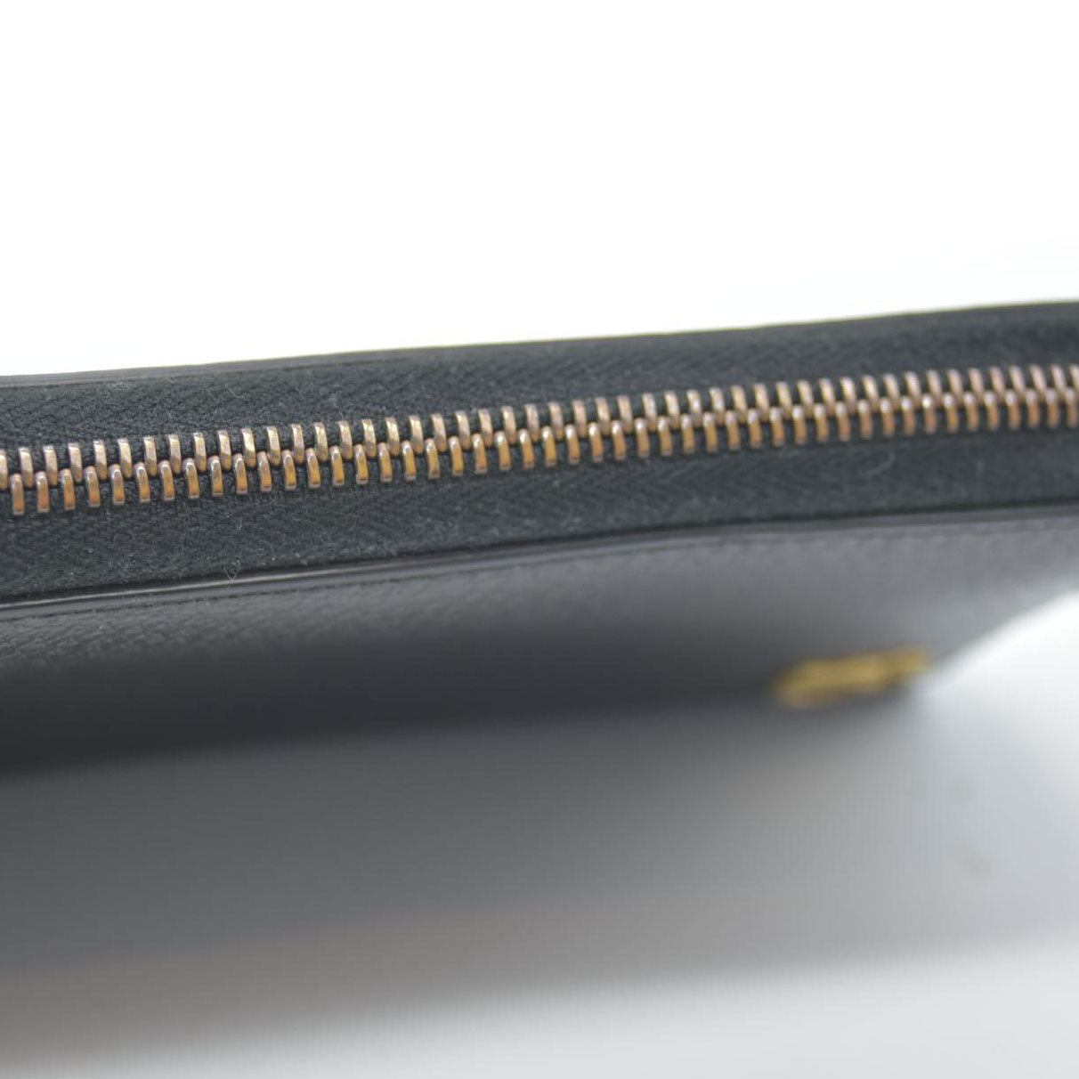 GUCCI GG Marmont Leather Zip Around Long Wallet Black