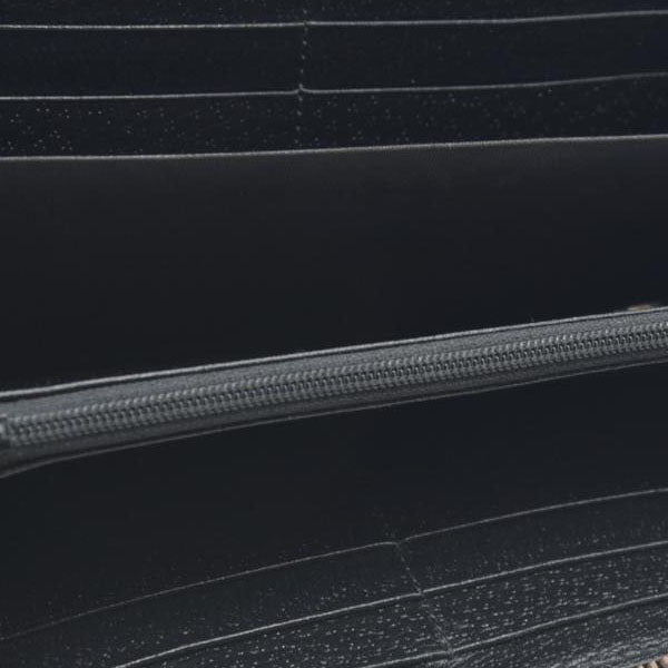 GUCCI GG Marmont Leather Zip Around Long Wallet Black