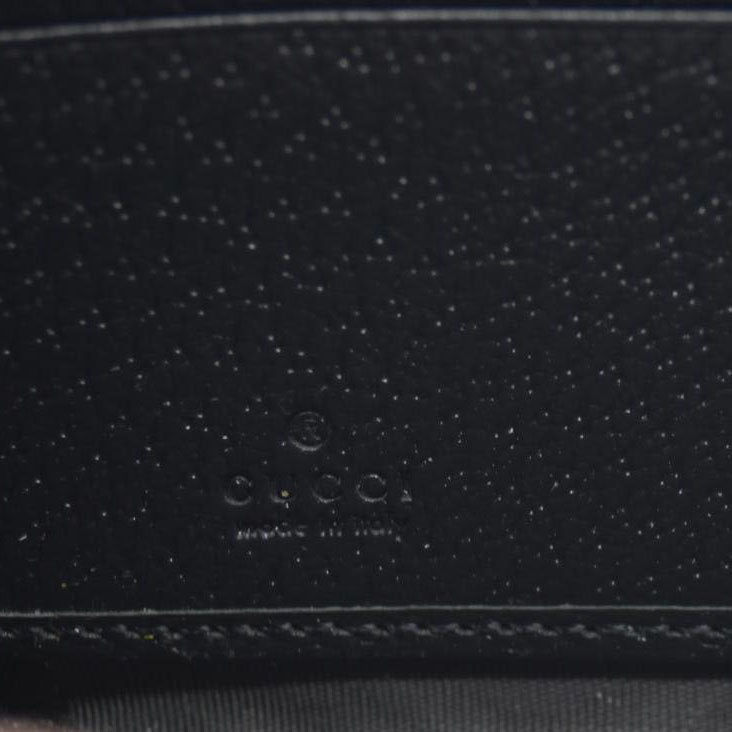 GUCCI GG Marmont Leather Zip Around Long Wallet Black