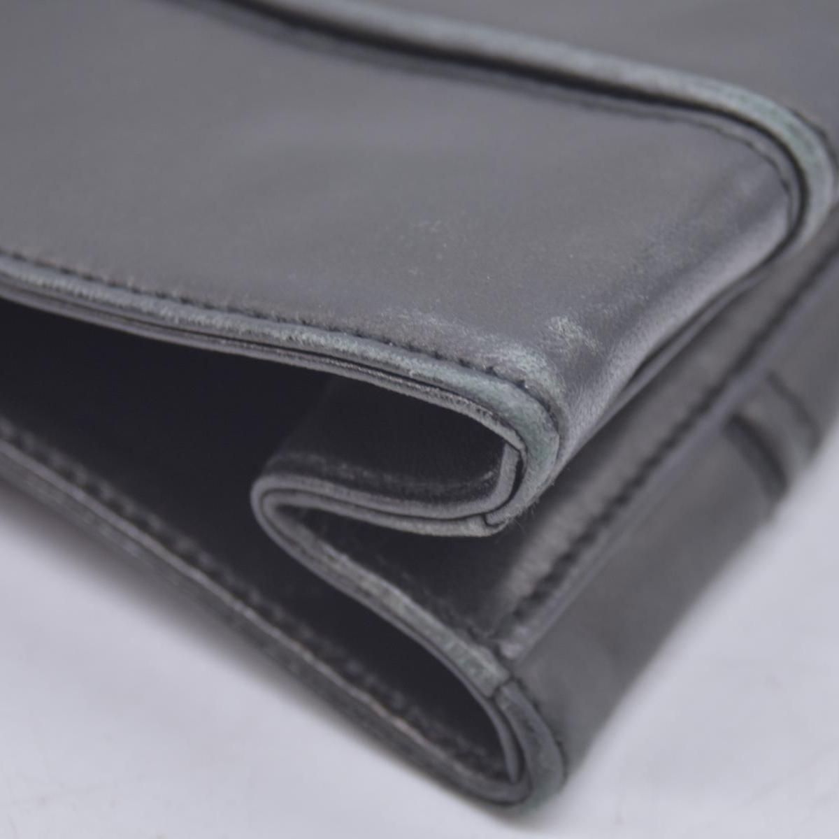 $850 SALVATORE FERRAGAMO Smooth Calfskin Logo Flap Crossbody Bag Black CONSIGNMENT 10021196