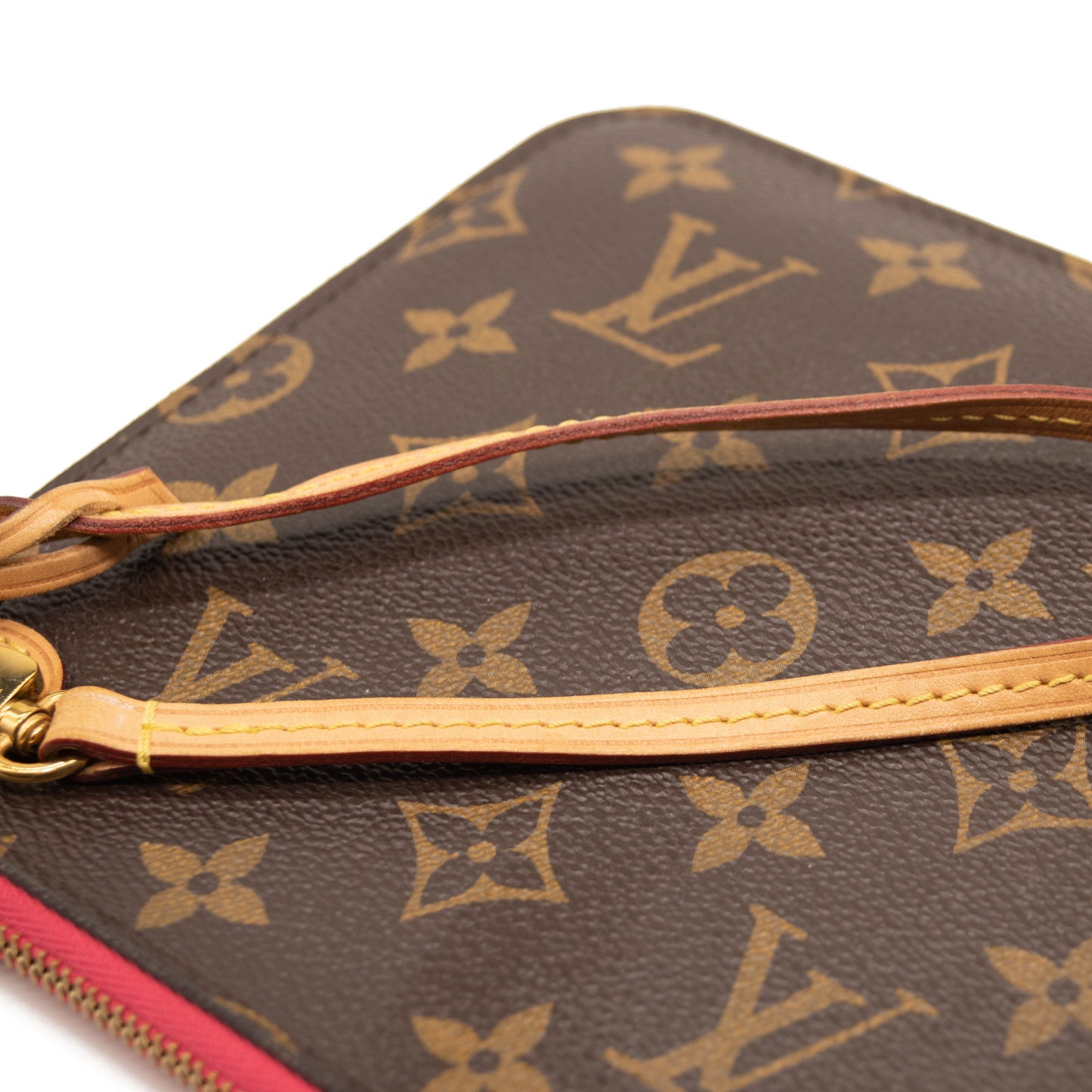 Used Louis Vuitton Monogram Neverfull MM GM Pochette Pivoine