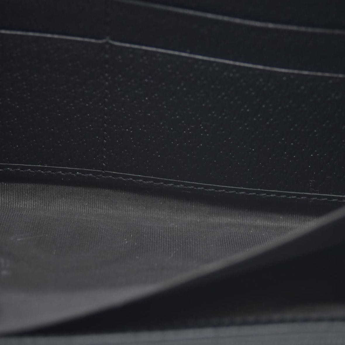 GUCCI GG Marmont Leather Zip Around Long Wallet Black