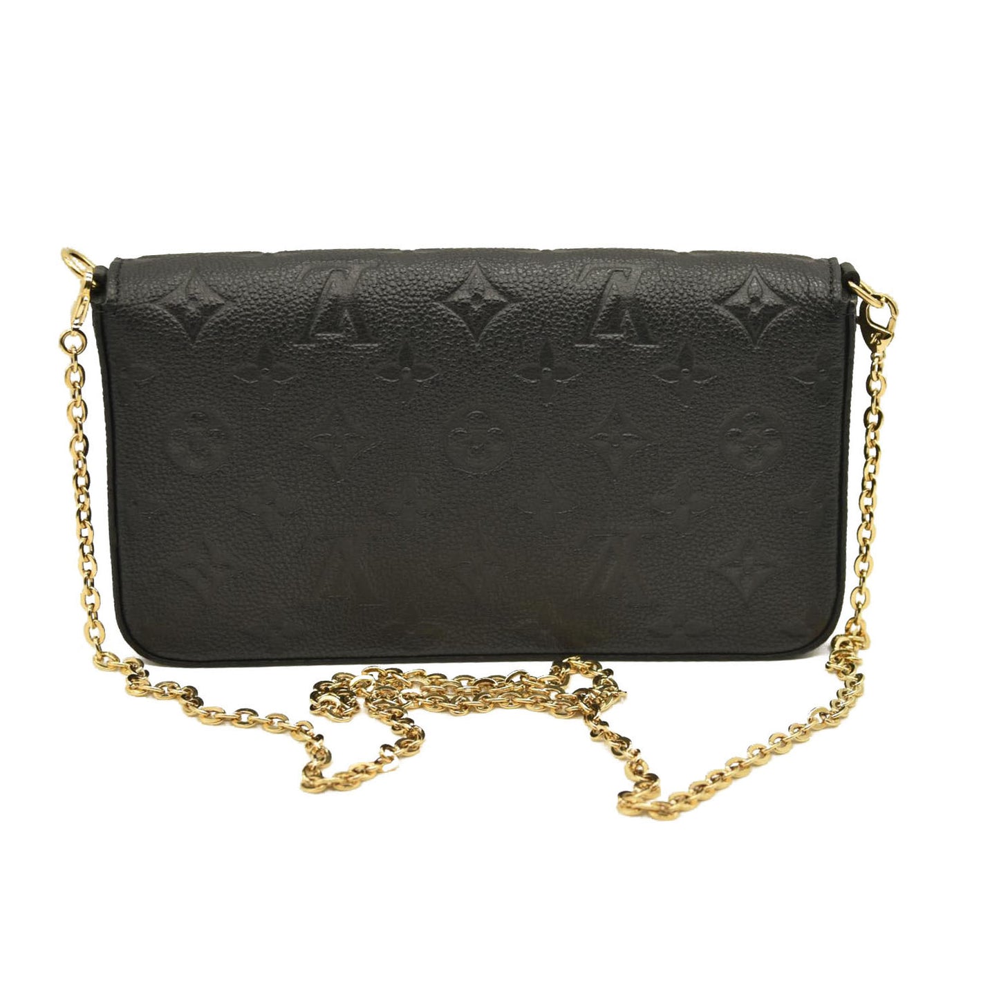 Louis Vuitton  Empreinte Pochette Felicie Chain Wallet Black