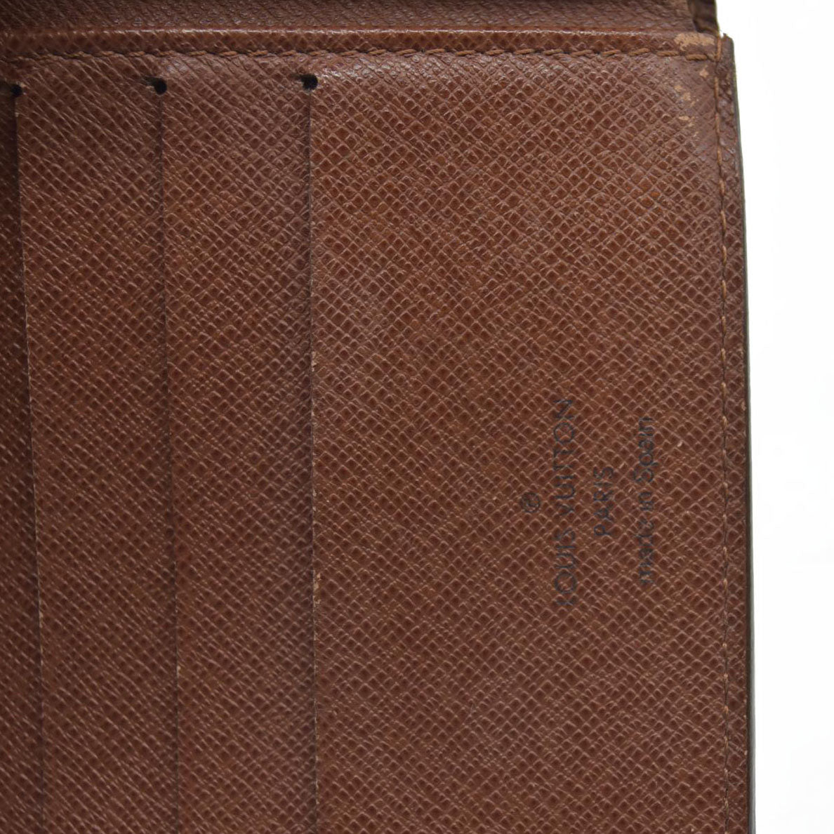 $545 Louis Vuitton Monogram Bifold Marco Wallet CA0035 CONSIGNMENT 2005