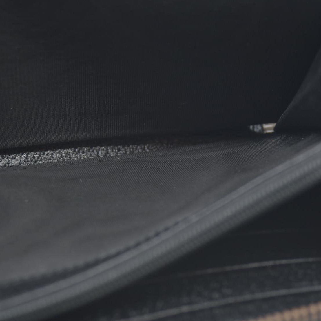 GUCCI GG Marmont Leather Zip Around Long Wallet Black