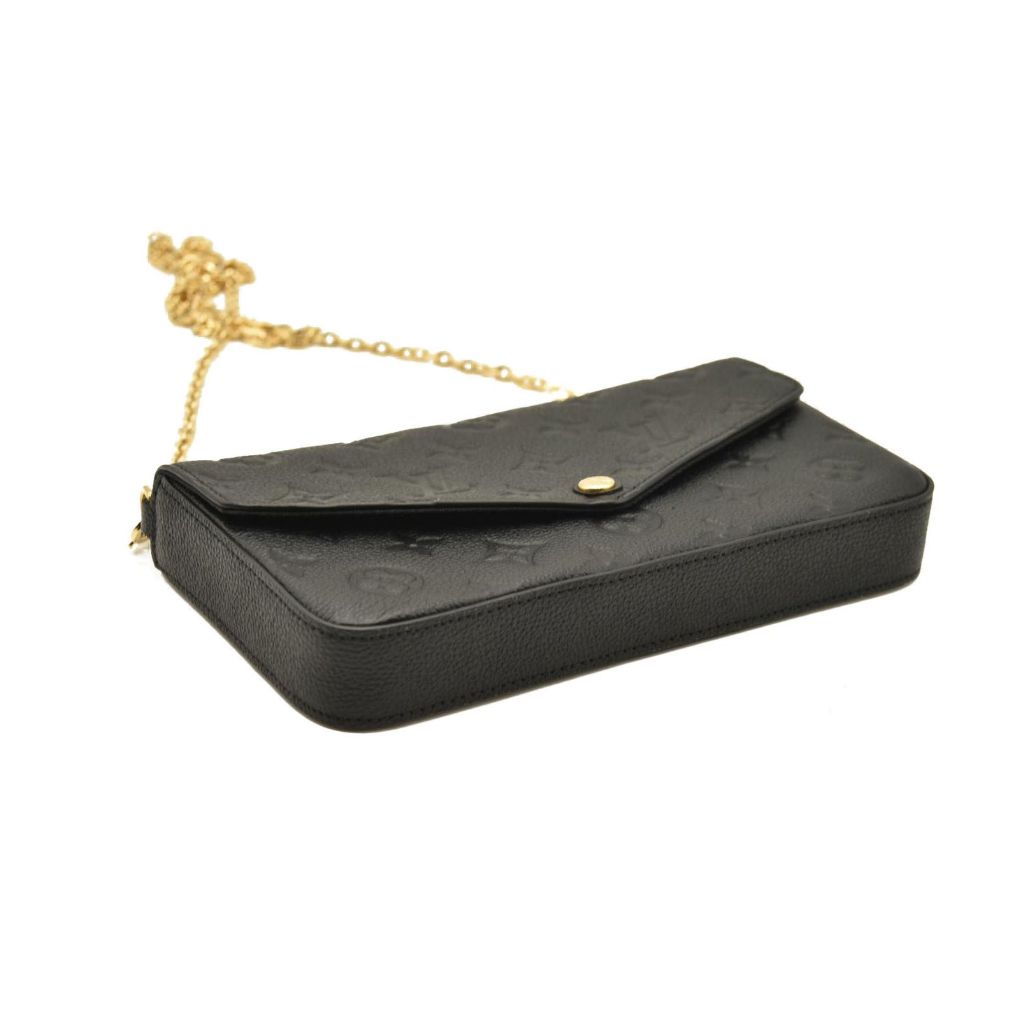 Louis Vuitton  Empreinte Pochette Felicie Chain Wallet Black