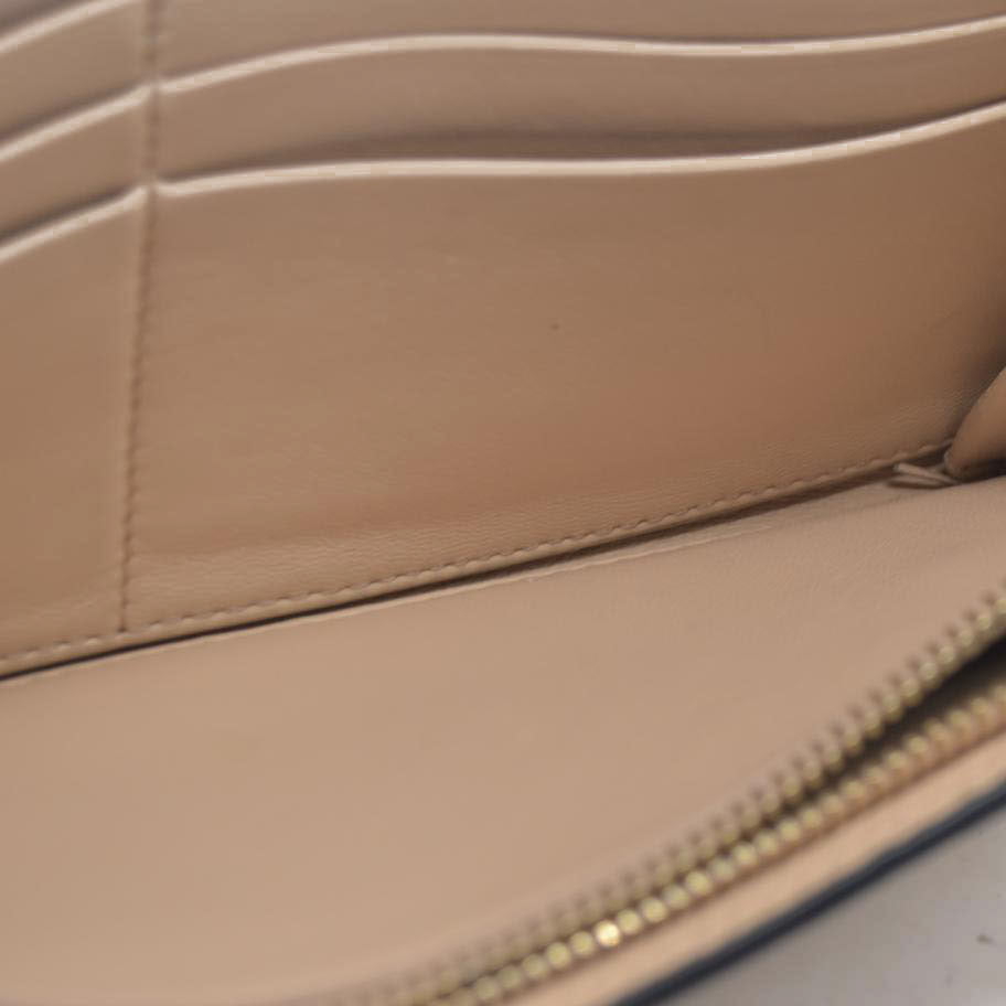 $495 Chloe Alphabet Leather Bifold Long Wallet