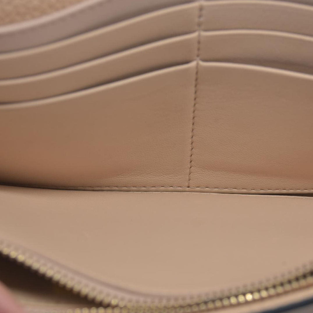 $495 Chloe Alphabet Leather Bifold Long Wallet