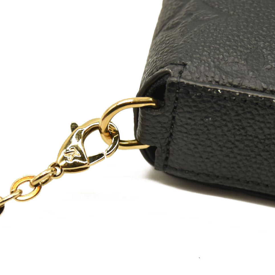 Louis Vuitton  Empreinte Pochette Felicie Chain Wallet Black