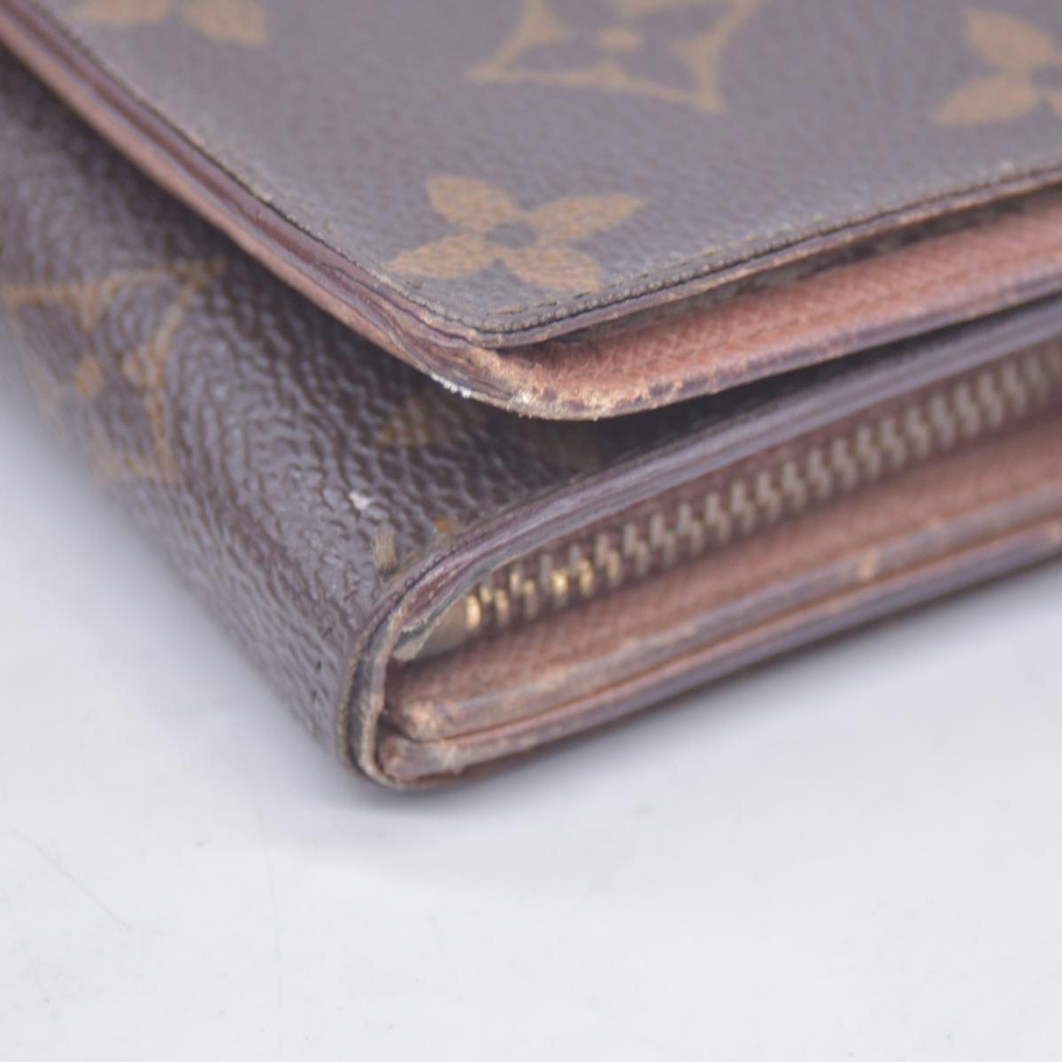 $560 1994 Louis Vuitton Monogram Porte Monnaie Billets Tresor Bifold Wallet MI0944 CONSIGNMENT