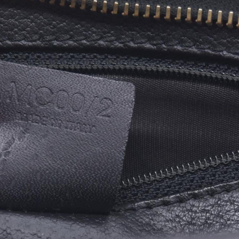 $650 CELINE Macadam Canvas Outer Pocket Clutch Pouch Black Brown CONSIGNMENT 10021194