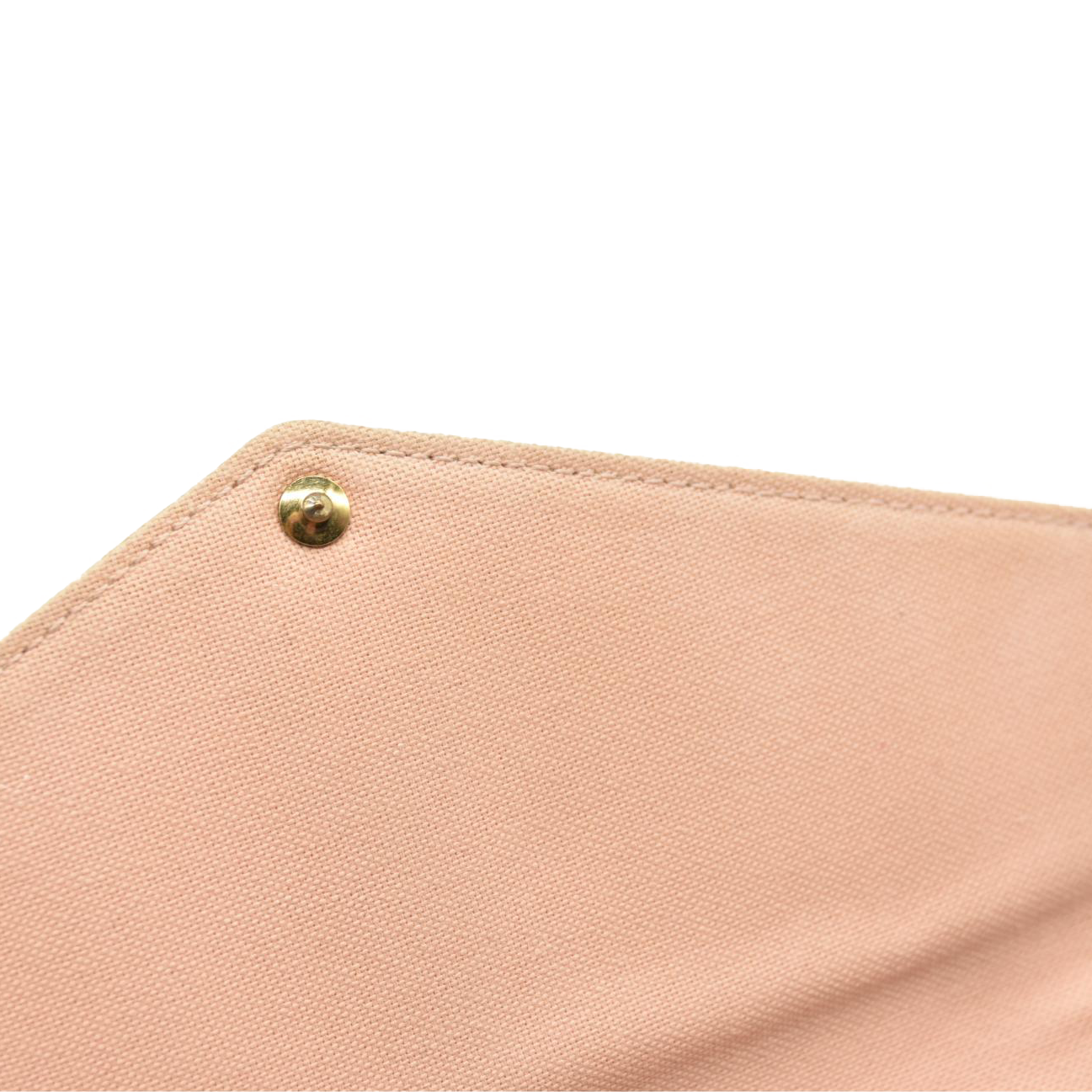 LOUIS VUITTON Damier Azur Pochette Felicie Chain Wallet Rose Ballerine