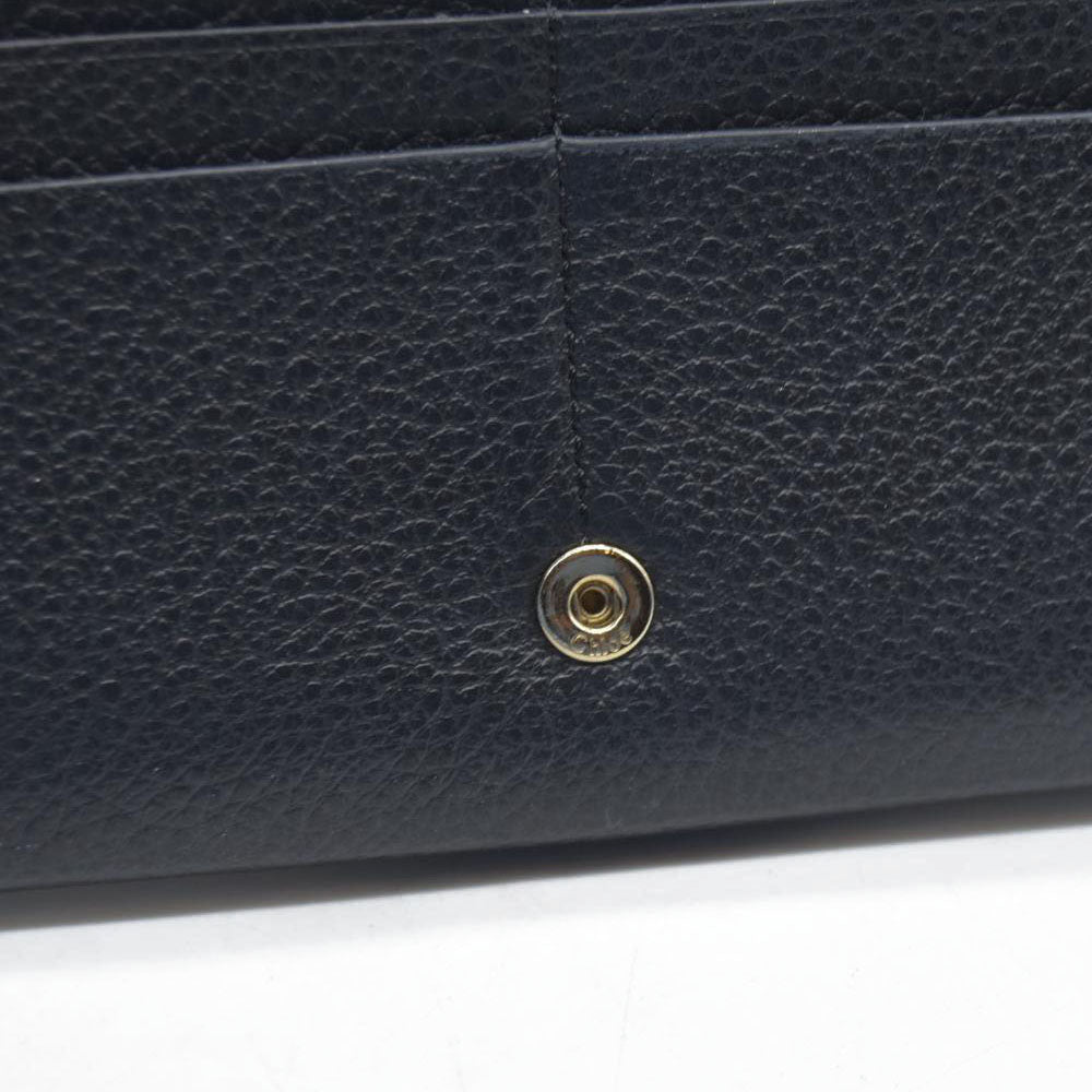 $495 Chloe Alphabet Leather Bifold Long Wallet