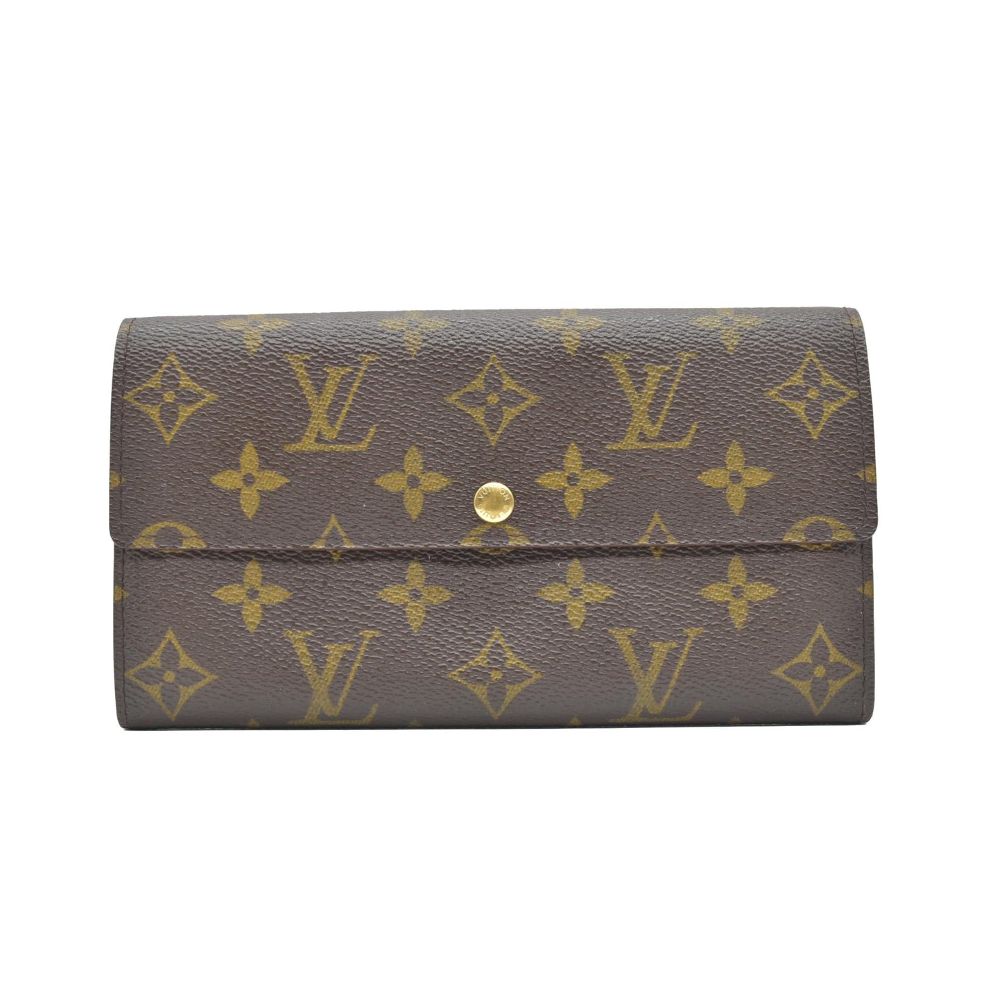 $725 1997 Louis Vuitton Monogram Porte Tresor International Wallet CONSIGNMENT CA0937