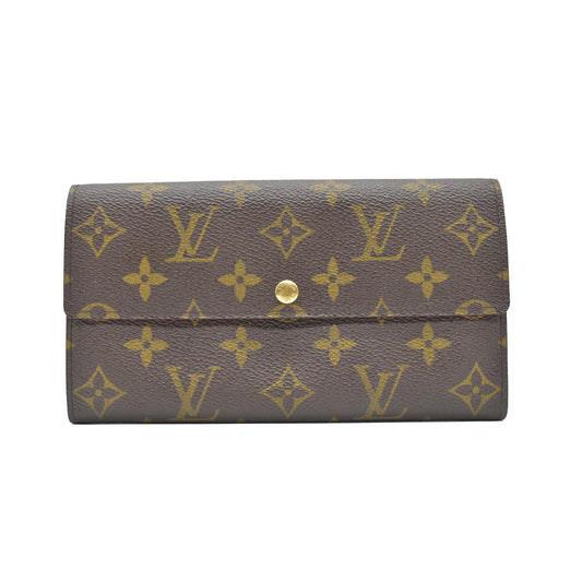 $725 1997 Louis Vuitton Monogram Porte Tresor International Wallet CONSIGNMENT CA0937
