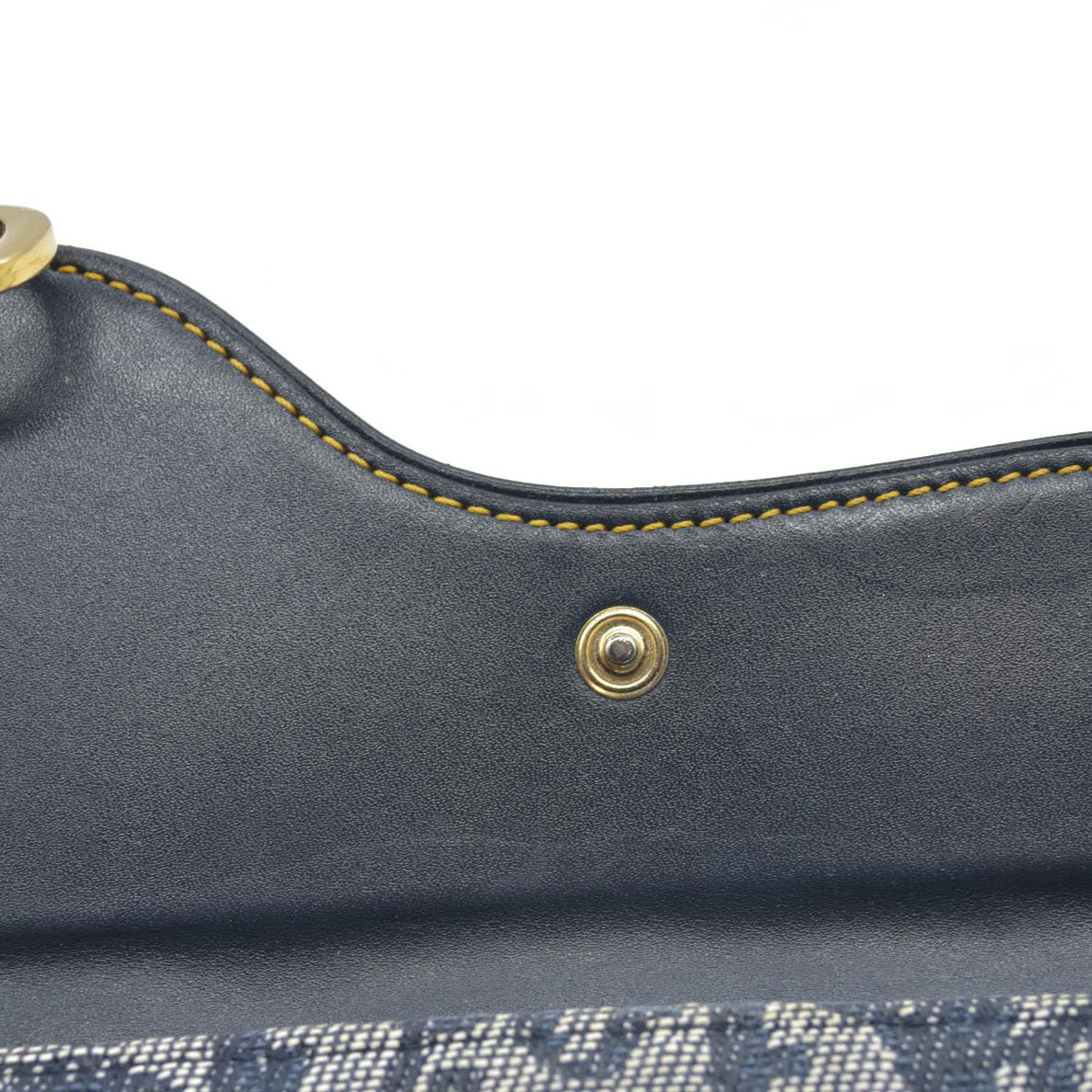 $680 Christian Dior Monogram Saddle Wallet Navy CONSIGNMENT