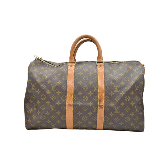 $1420 1994 Louis Vuitton Monogram Duffle Boston Bag Keepall 45 SP0964