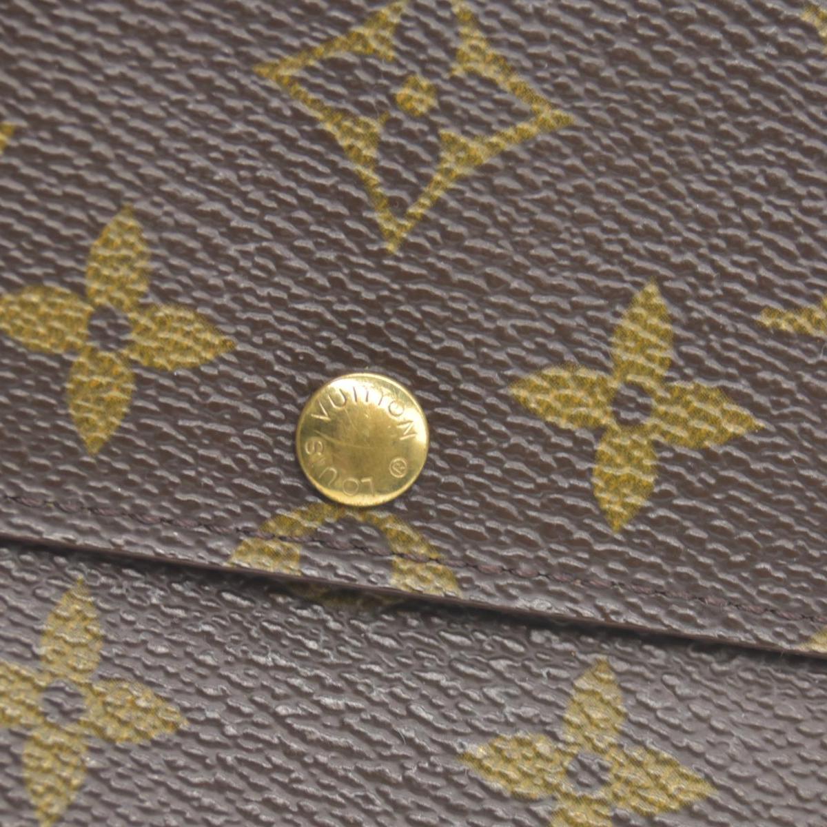 $725 1997 Louis Vuitton Monogram Porte Tresor International Wallet CONSIGNMENT CA0937
