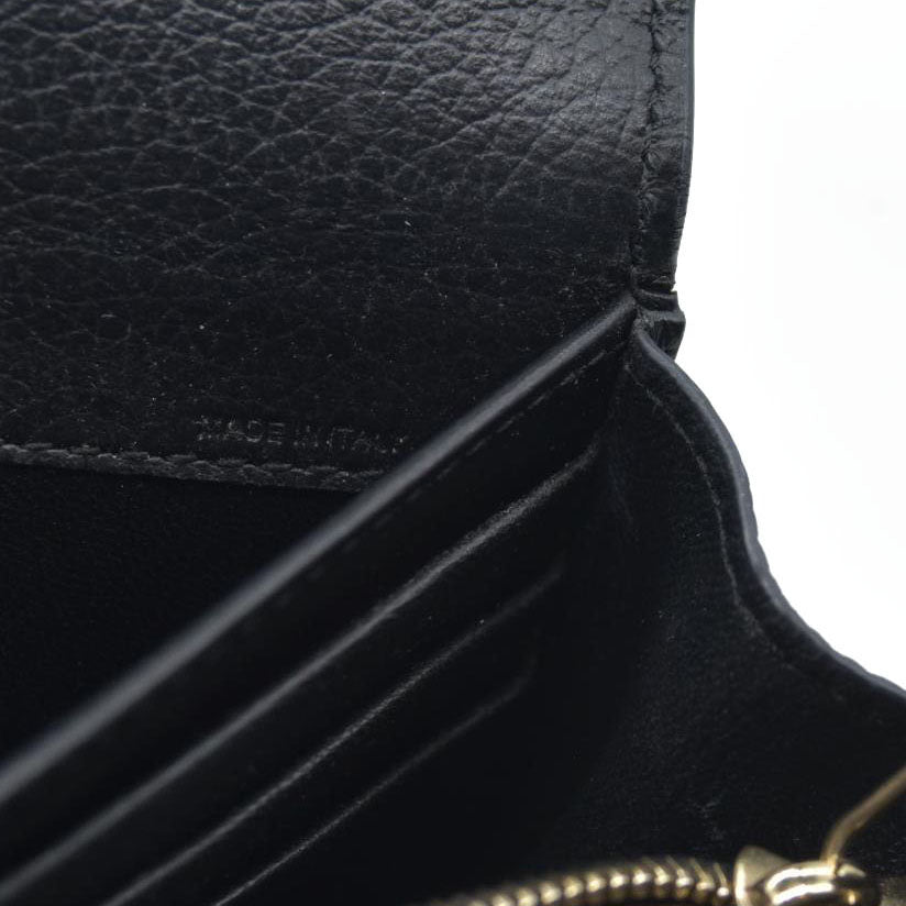 $495 Chloe Alphabet Leather Bifold Long Wallet