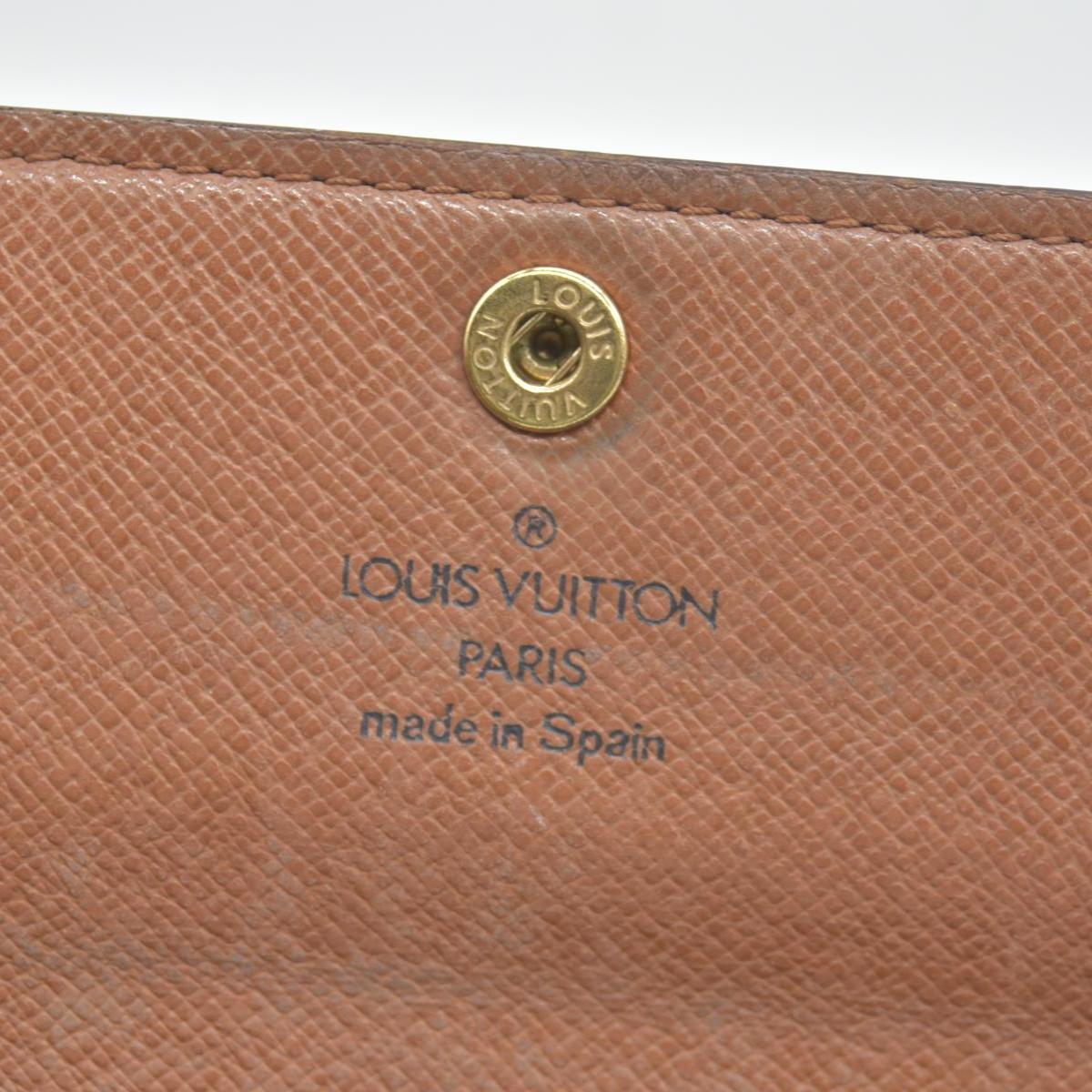 $725 1997 Louis Vuitton Monogram Porte Tresor International Wallet CONSIGNMENT CA0937