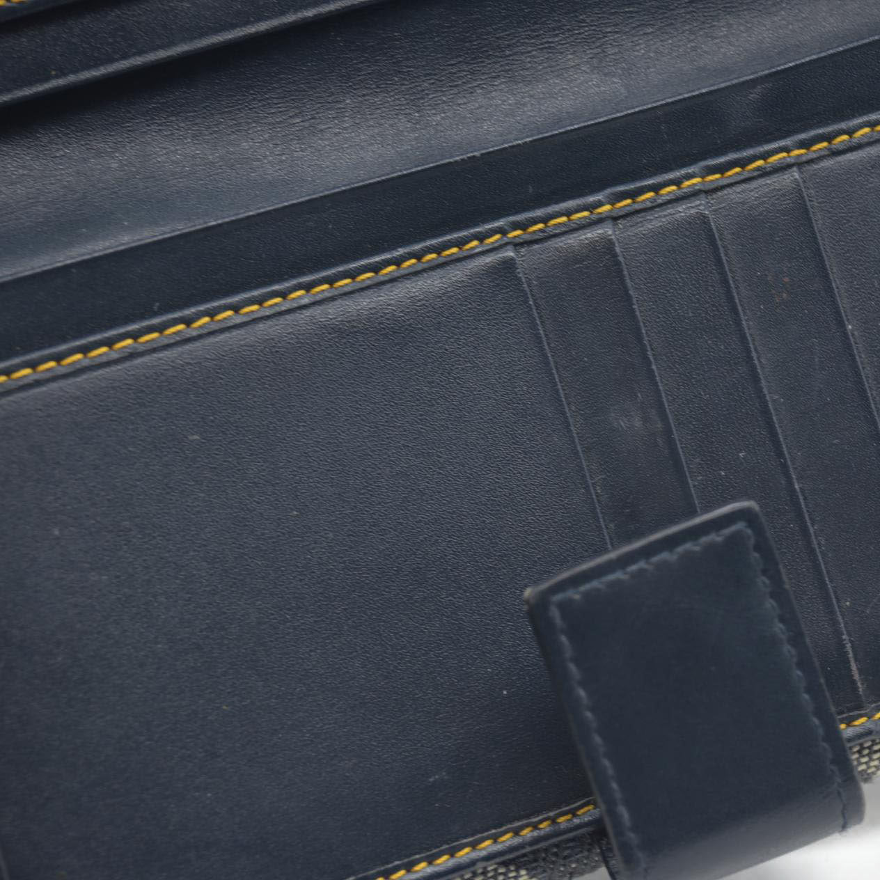 $680 Christian Dior Monogram Saddle Wallet Navy CONSIGNMENT