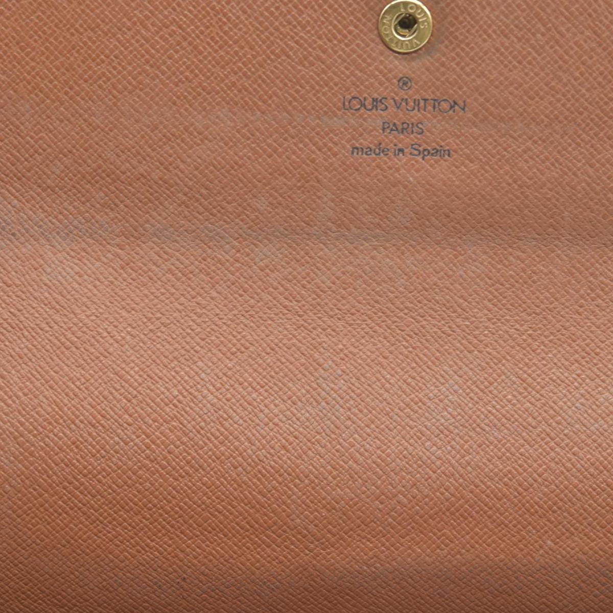 $725 1997 Louis Vuitton Monogram Porte Tresor International Wallet CONSIGNMENT CA0937