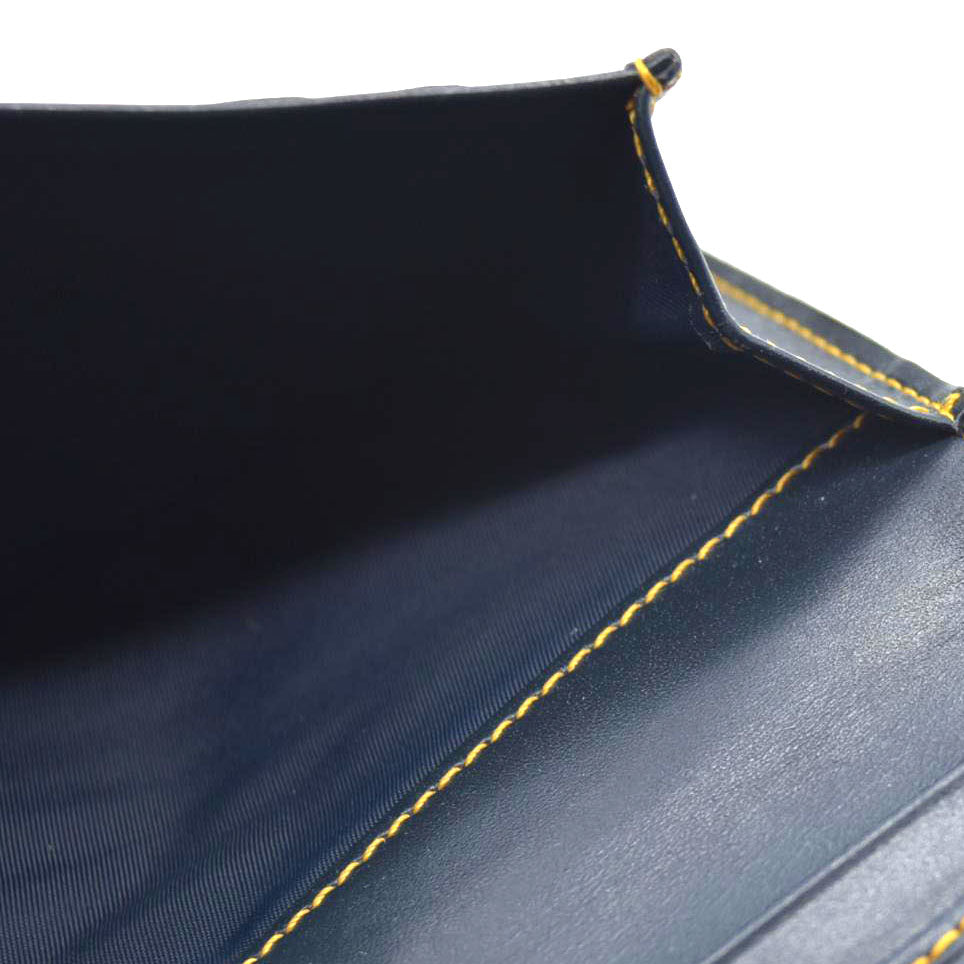 $680 Christian Dior Monogram Saddle Wallet Navy CONSIGNMENT