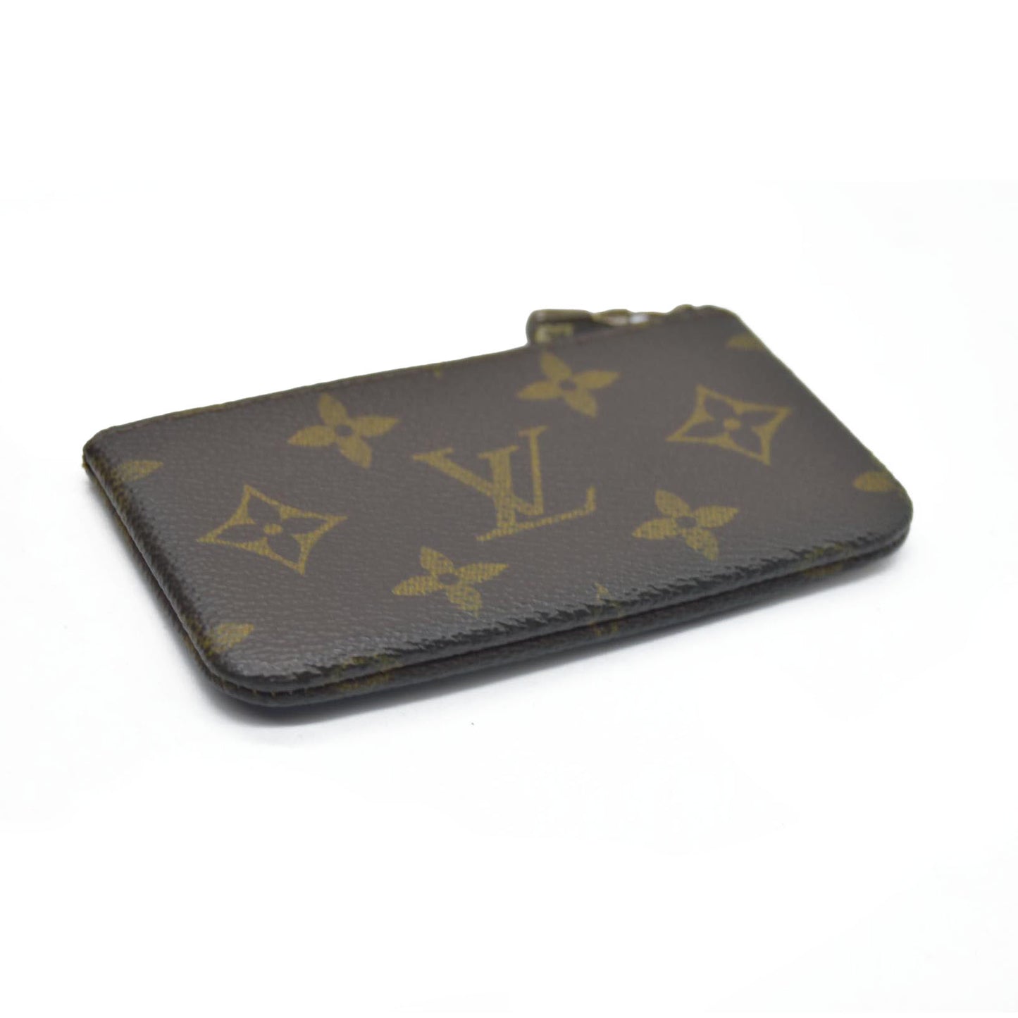 $345 LOUIS VUITTON Monogram Coin Purse Key Pochette Cles ET0910