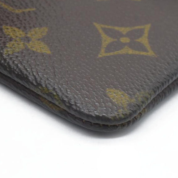 $345 LOUIS VUITTON Monogram Coin Purse Key Pochette Cles ET0910