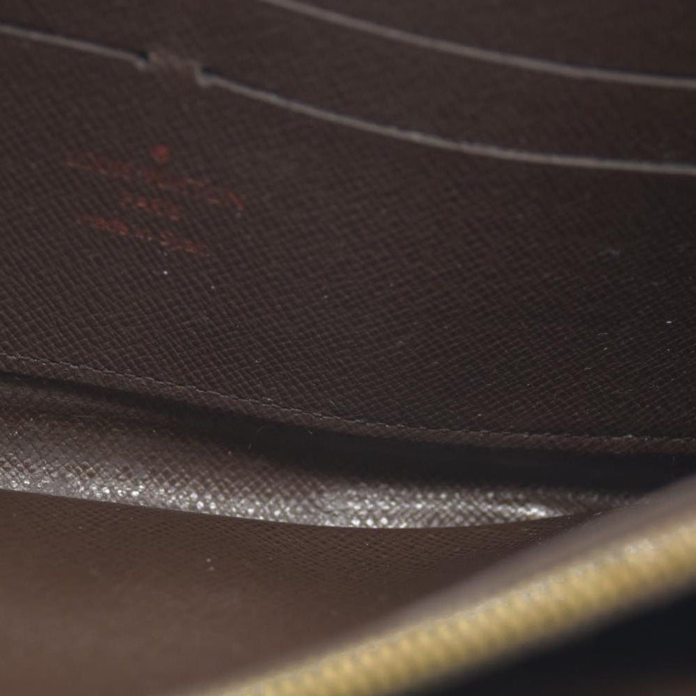 AUCTION $915 Louis Vuitton Damier Ebene Zippy Wallet