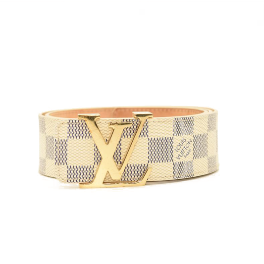 Louis Vuitton Damier Azur LV Initiales Belt 80 32