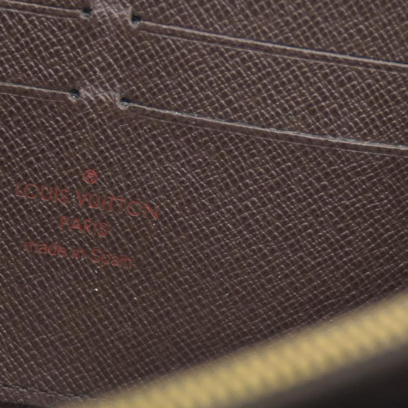 AUCTION $915 Louis Vuitton Damier Ebene Zippy Wallet