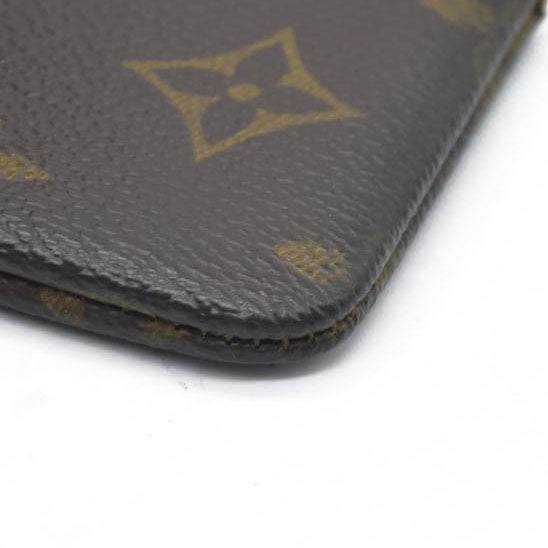 $345 LOUIS VUITTON Monogram Coin Purse Key Pochette Cles ET0910