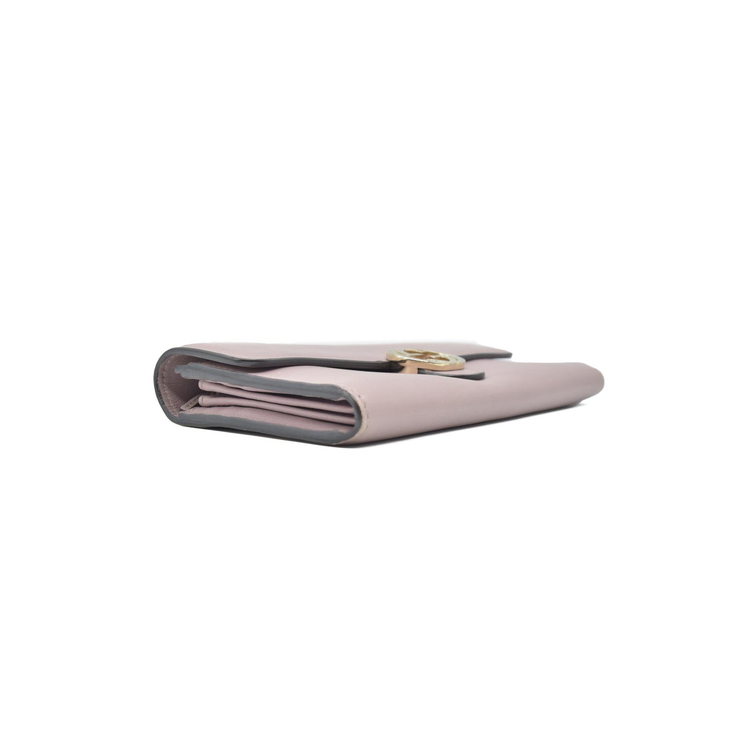 $680 GUCCI GG Interlocking Long Wallet Light Pink CONSIGNMENT