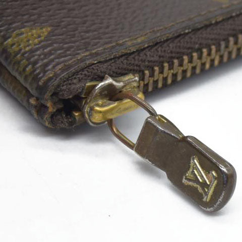 $345 LOUIS VUITTON Monogram Coin Purse Key Pochette Cles ET0910