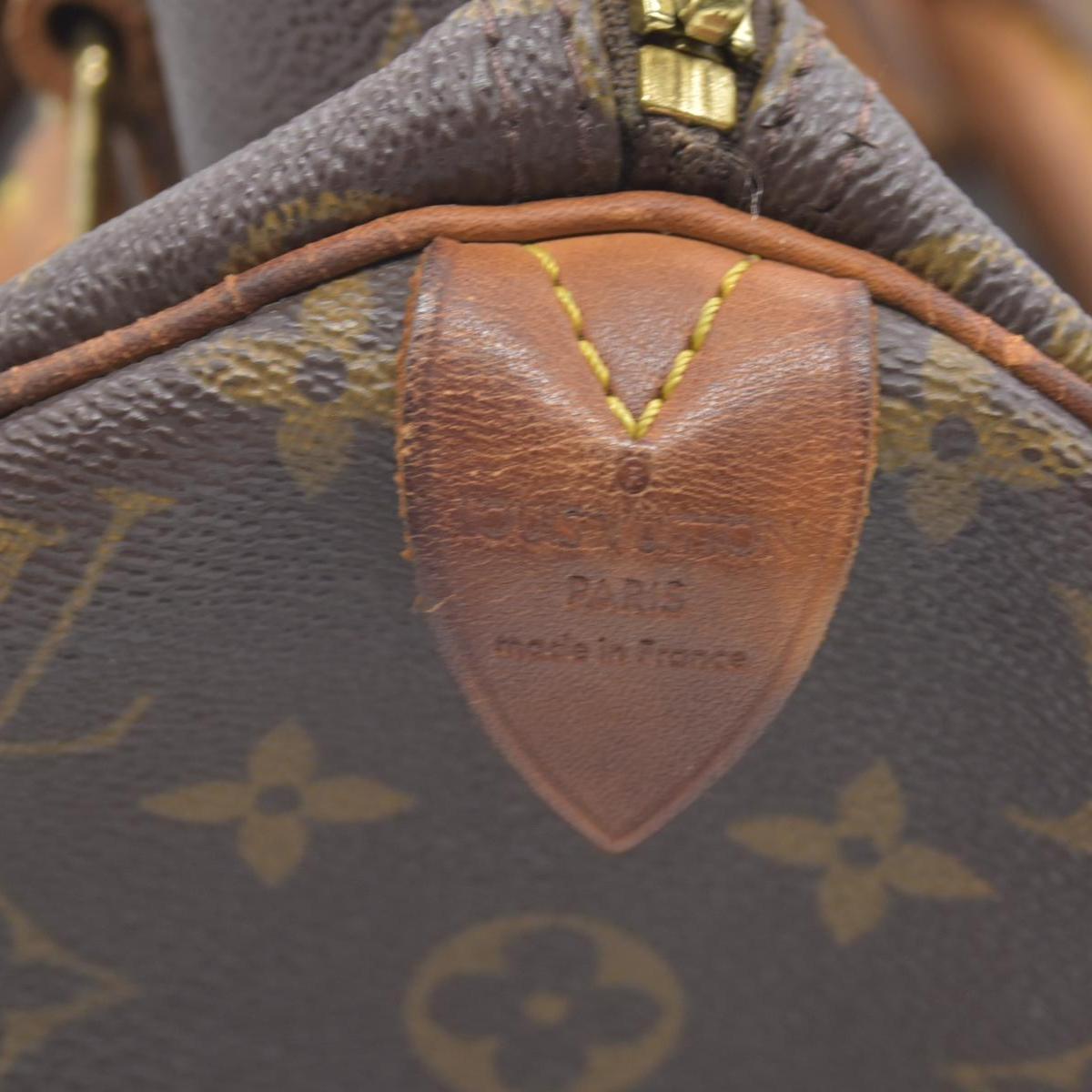 $1630 2000 Louis Vuitton LV Hand Bag Speedy 30 Brown Monogram TH0070