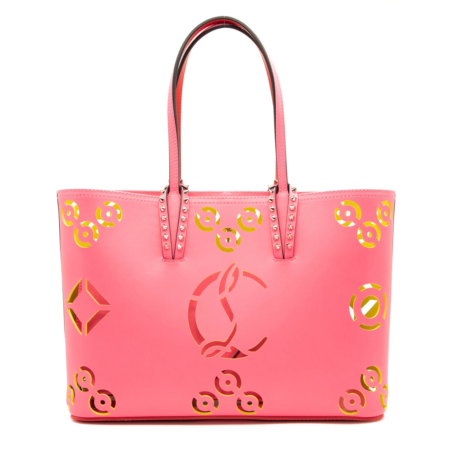 NEW Christian Louboutin Small Cabata Loubinthesky Perforated Leather Tote