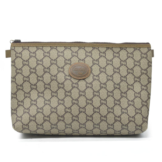 Gucci GG Gucci Plus PVC Leather Pouch Clutch Bag