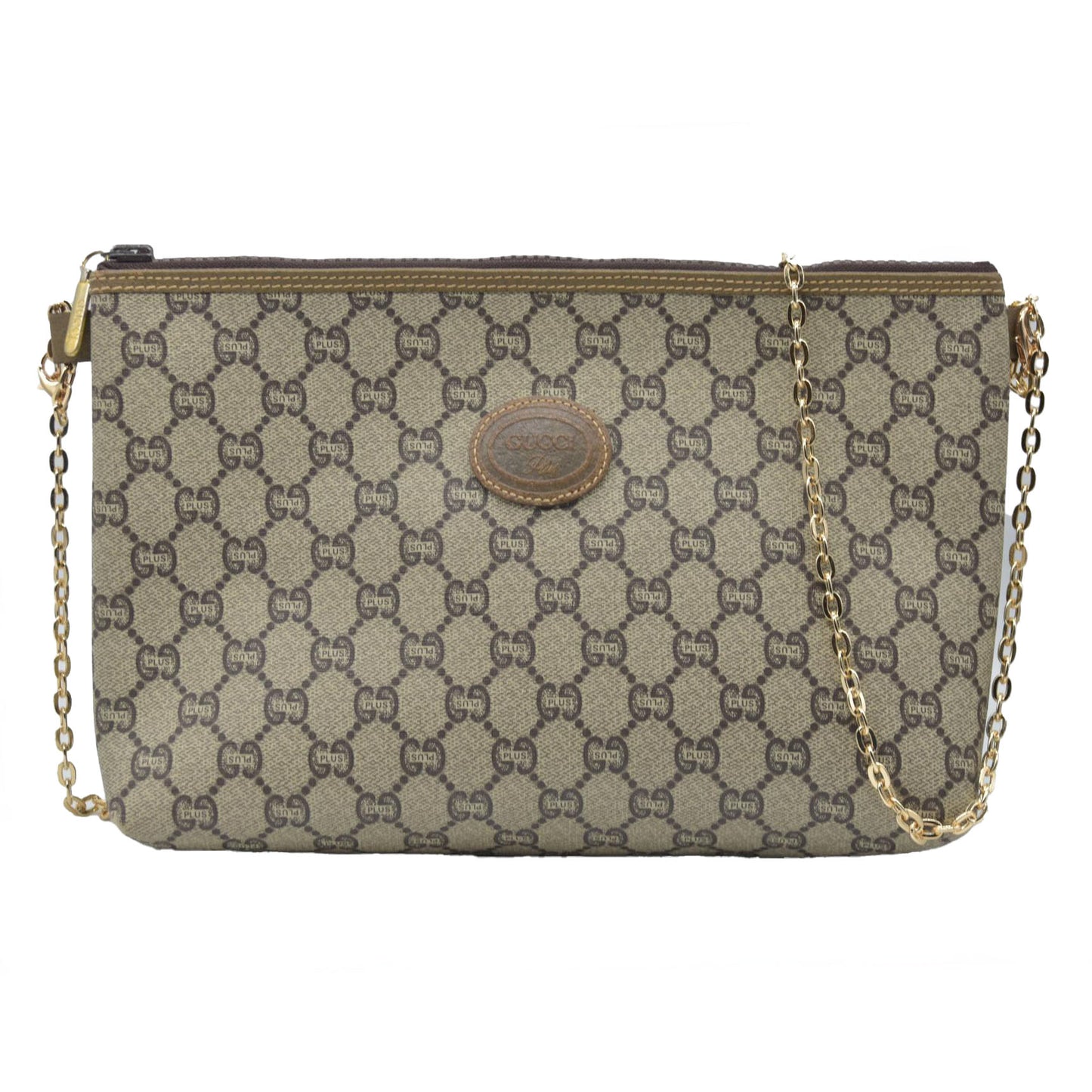 Gucci GG Gucci Plus PVC Leather Pouch Clutch Bag