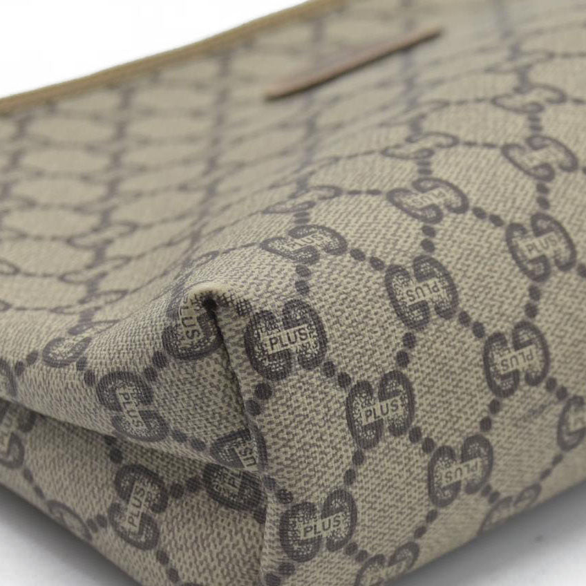 Gucci GG Gucci Plus PVC Leather Pouch Clutch Bag