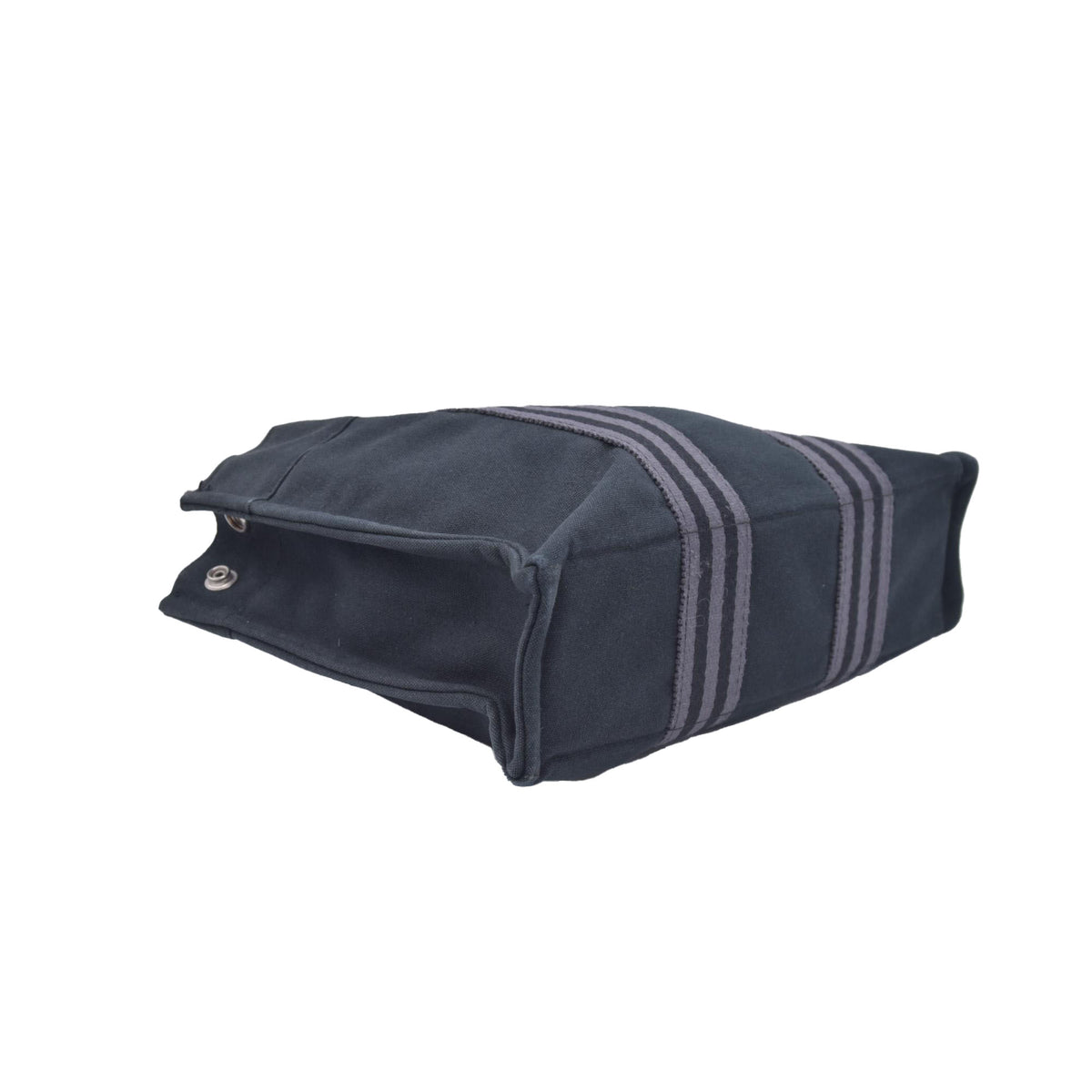 $780 HERMES Toile Fourre Tout PM Black CONSIGNMENT 10021191